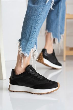 Siyah - Kadın Sneakers 8210-50