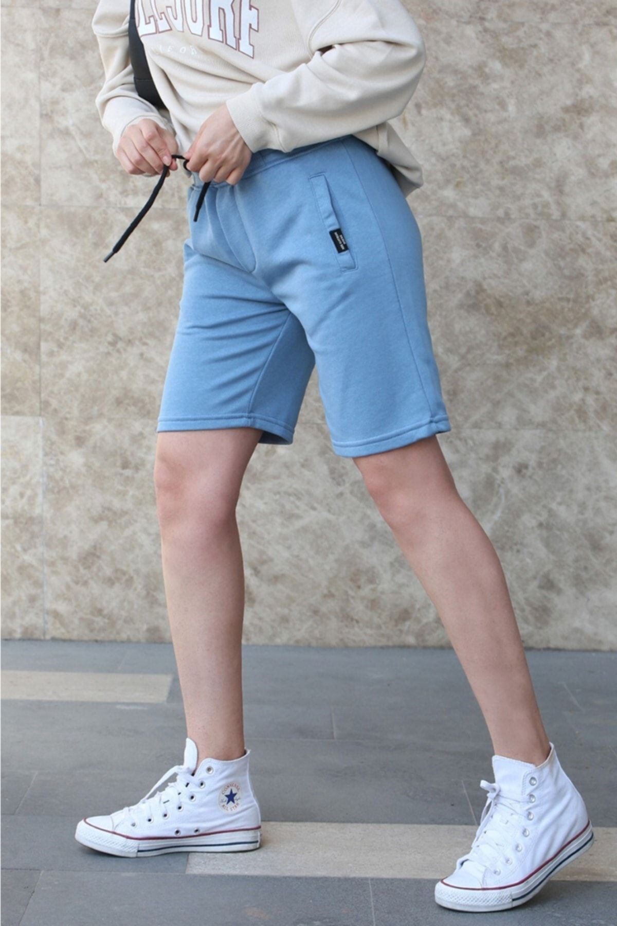 Madmext Shorts Blau Mittlerer Bund Fast ausverkauft