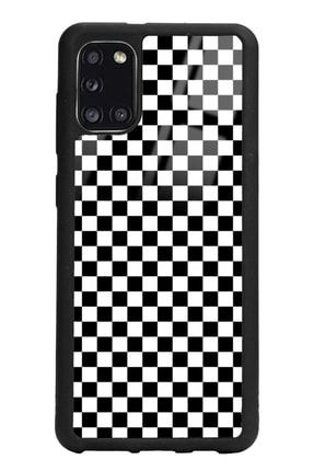 Samsung A31 Damalı Tasarımlı Glossy Telefon Kılıfı sama31gls3102