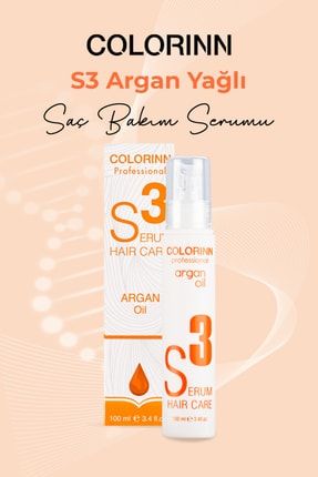 S3 Argan Yağlı Saç Bakım Serumu 100 ml CC-S3