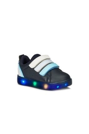 Lacivert - Sun Ortopedik Çocuk Işıklı Sneaker 004 212