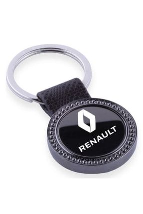Renault Logolu Metal Siyah Oto Anahtarlık Renault 1