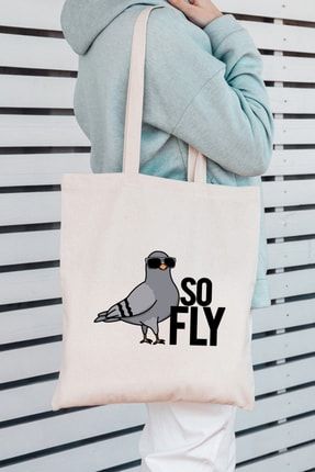 So Fly Tasarımlı Bez Çanta BBÇ0065