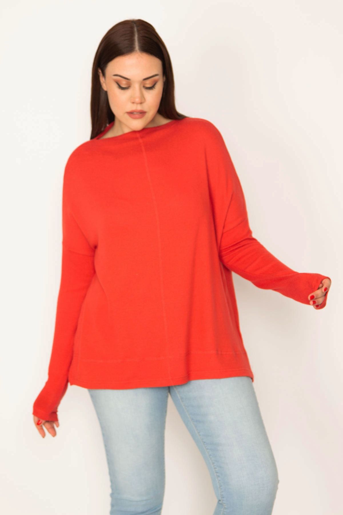 Şans Damska Bluzka Z Krótkim Rękawem W Kolorze Granatu, Plus Size 65n32034 Kobieta - 42-44