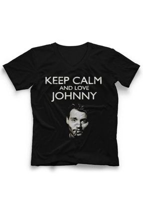 Johnny Depp V Yaka Tişört Unisex T-shirt 182687QTF