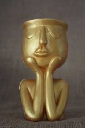 Thinking Vase Collection | Düşünen Saksı Koleksiyonu - Gold Goldx006