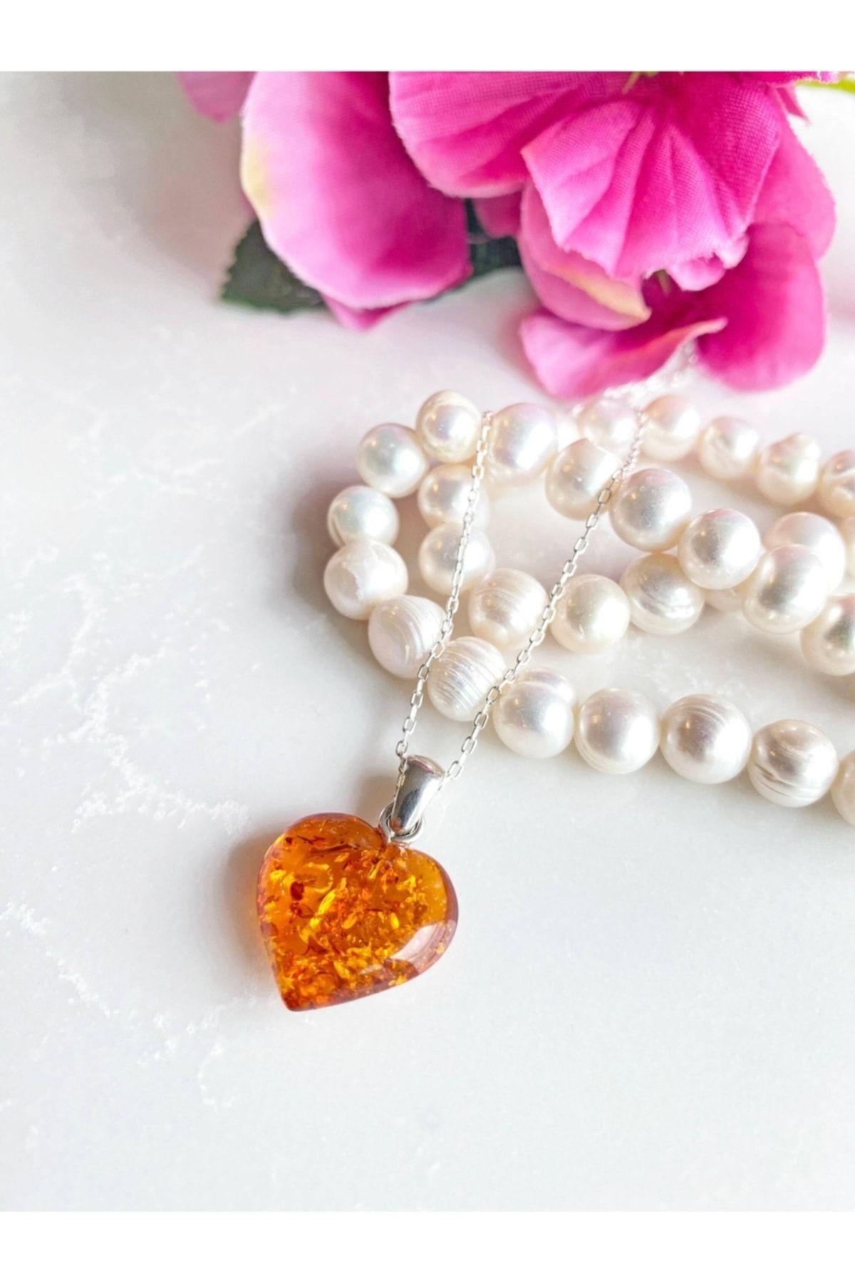 Orange sales stone necklace