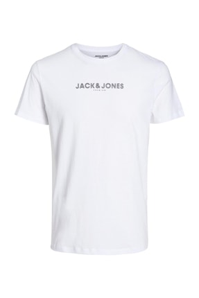Jack & Jones Jprblabooster Ss Tee Crew Beyaz Erkek T-shirt JPRBLABOOSTER SS TEE CREW
