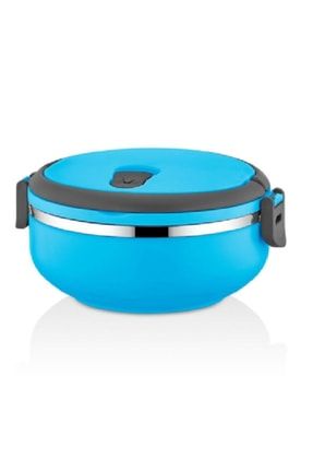 Freshbox Tek Katlı Sızdırmaz Yemek Termosu Sefer Tası Saklama Kabı Mavi 2,25 Litre mavı1