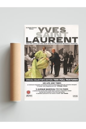 Yves Saint Laurent: His Life And Times Ingilizce Poster FIZELLO-PSTR0246433-1