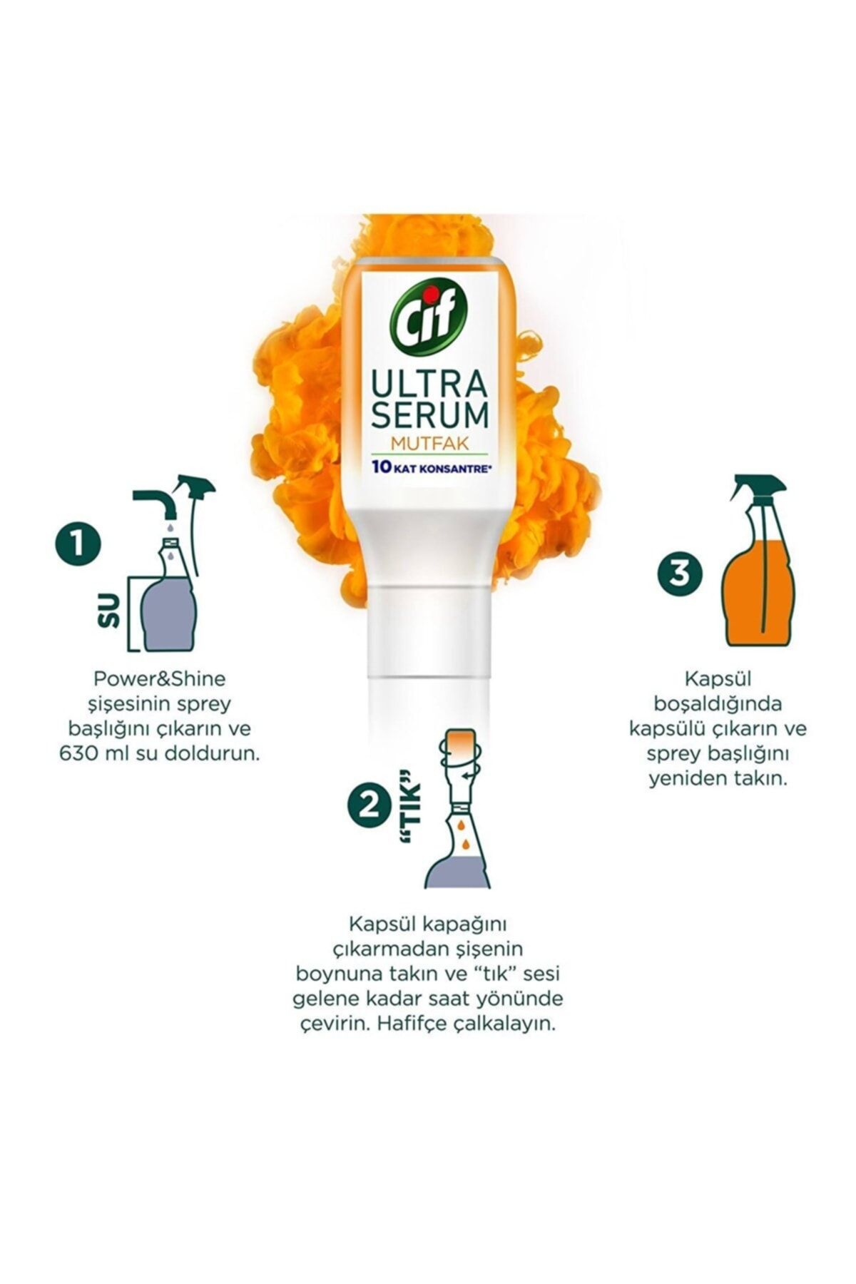 Sprey Power Shine Mutfak 750ml Ultra Serum Mutfak 70ml - 4