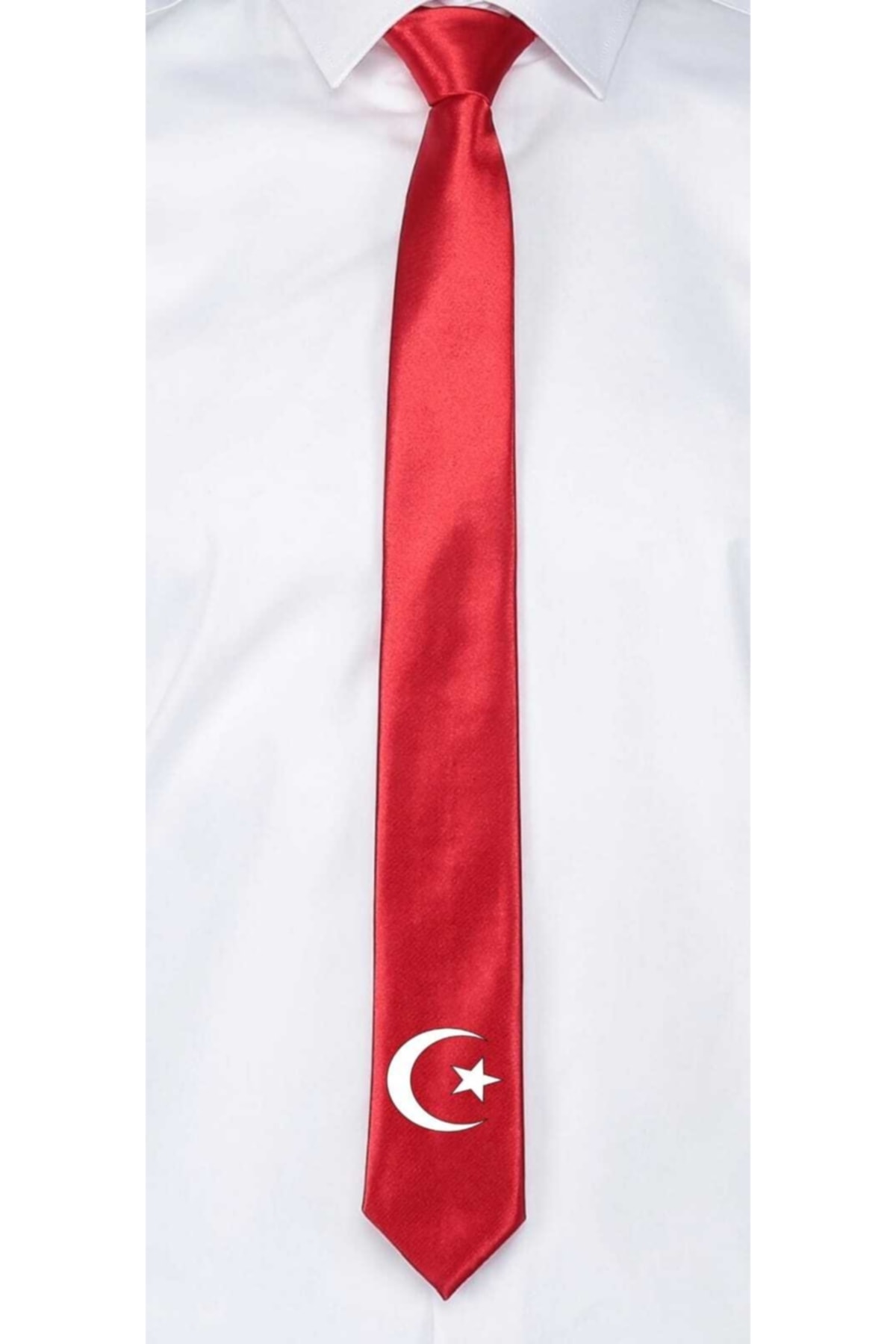 Genel Markalar Erkek Çocuk Ayyıldızlı Baskılı Kravat