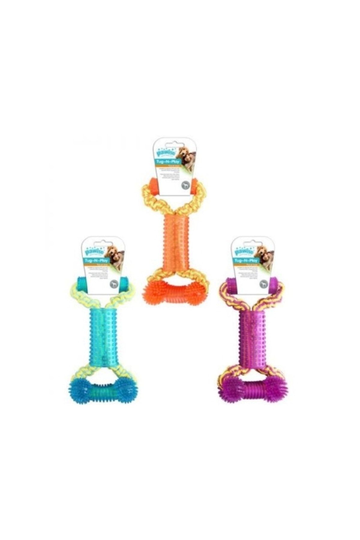 Pawise-Double String Bone Traction Toy 1