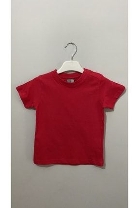 Unisex Yaka Kısmı Çıtçıtlı Düz Renk Pamuklu T-shirt BON2101434515