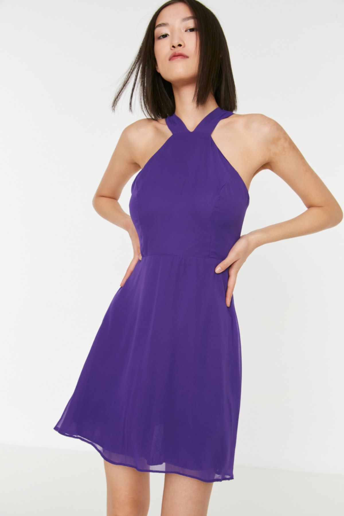 Forevermore dusty purple skater dress sale