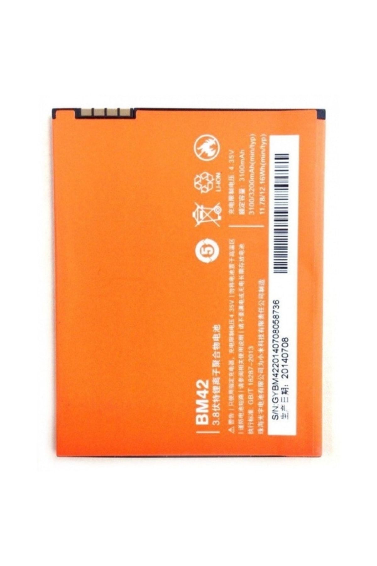 Xiaomi Redmi Note Pil Batarya Bm42 Uyumlu