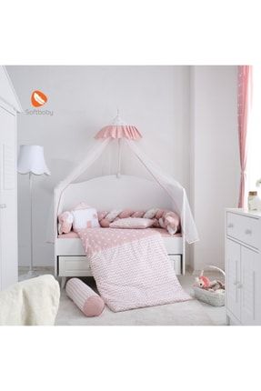 My Home Pink Örgü Beşik Uyku Seti 1001.02.03