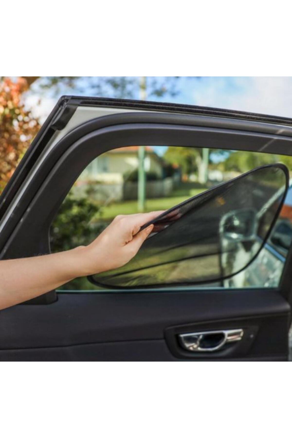 Ankaflex Oto Güneş Engelleyici Araç Yan Cam Güneşlik Bebek Emzirme Perdesi 2 Adet Vantuzlu Yan Cam Güneşlik fotoğrafı 3 (önizleme)