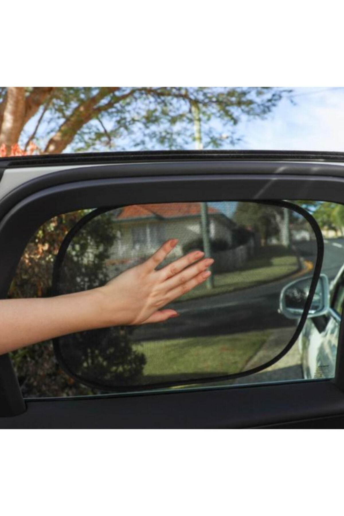 Ankaflex Oto Güneş Engelleyici Araç Yan Cam Güneşlik Bebek Emzirme Perdesi 2 Adet Vantuzlu Yan Cam Güneşlik fotoğrafı 4 (önizleme)