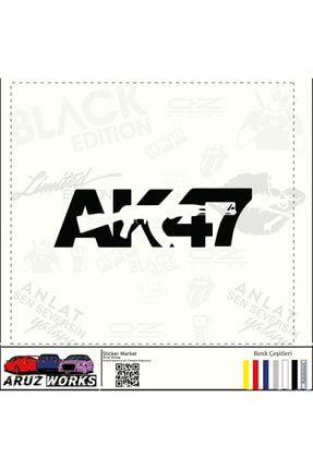 ()ak47 /keleş Araç Sticker / Oto Sticker/ 20 Cm /sticker/siyah/araba Sticker ak47-