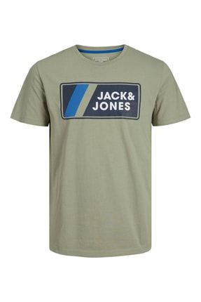 Jack & Jones Jcojake Tee Ss Crew Neck Haki Erkek T-shirt JCOJAKE TEE SS CREW NECK