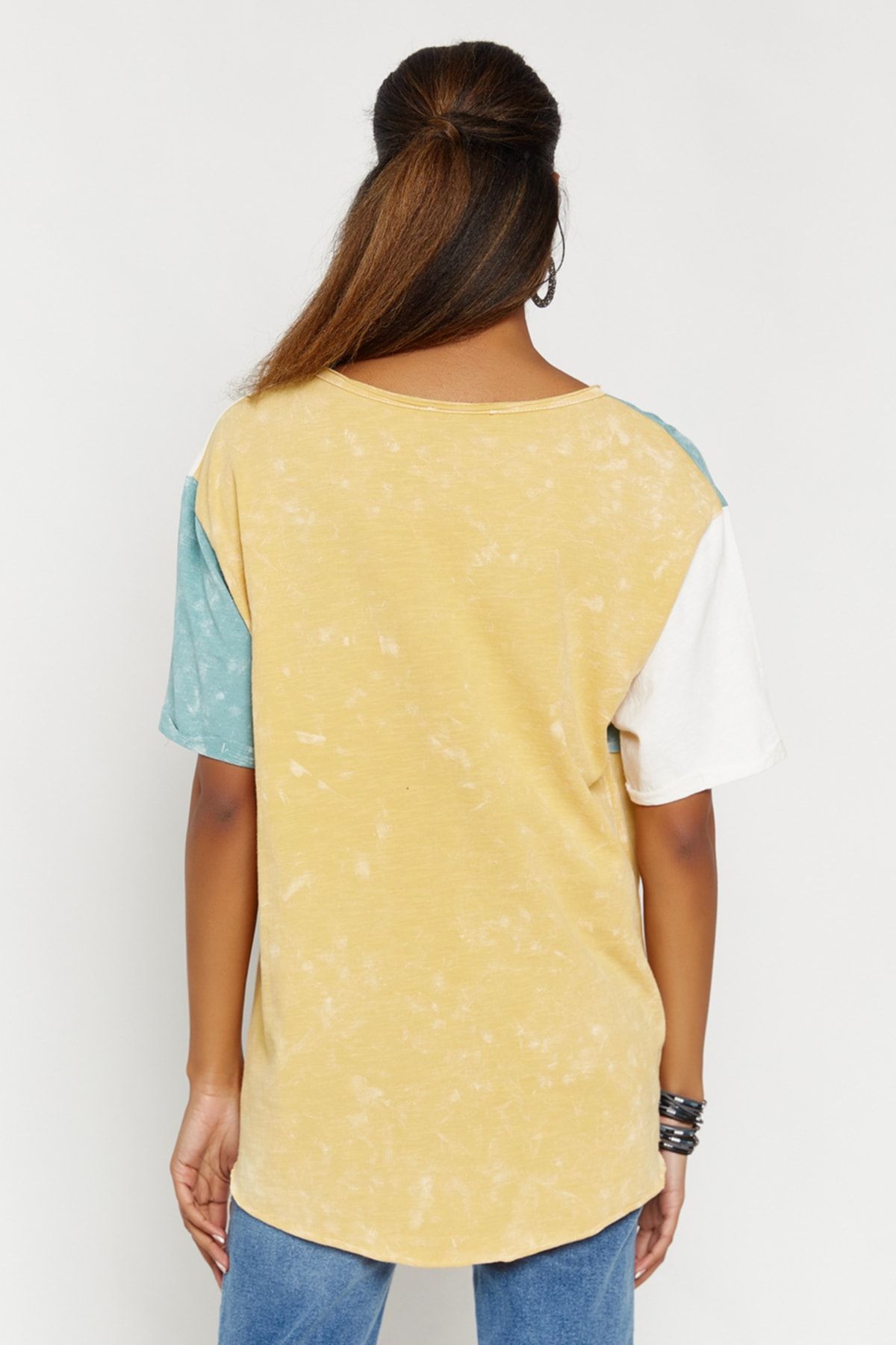 Hopoi-Women's Mint Patchwork T-shirt 25044 4