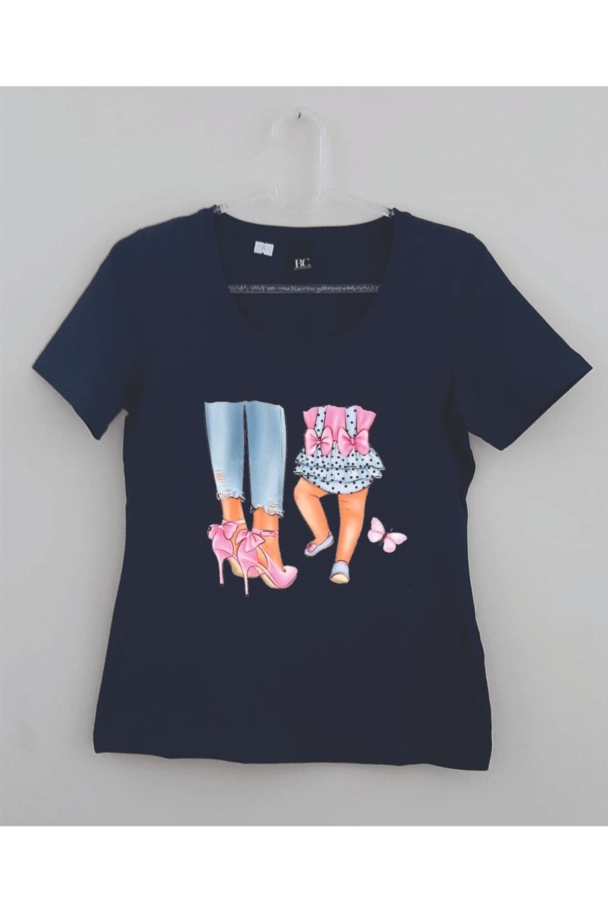 LADİJİTAL BASKI ÇÖZÜMLERİ Tricou Colorat Cu Imagine Pentru Mama Și Copilul Femeie - 36