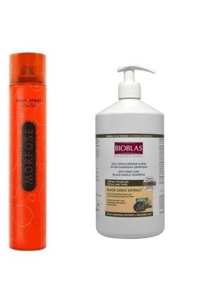 Ultra Güçlü Sertleştirici Saç Spreyi 400 Ml + Bioblas Siyah Sarımsak Şampuanı 1000ml TYC00393654259