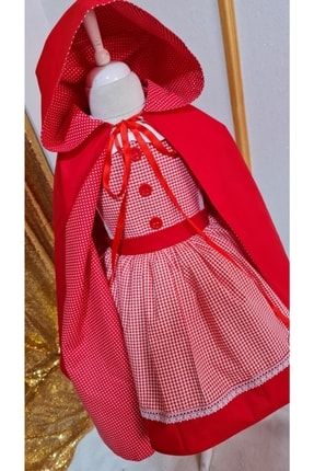 Kırmızı Başlıklı Kız Kostümü Kabarık Tüllü Pelerinli TYC00394365890