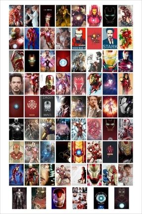 Marvel Iron Man Duvar Poster Seti Kolaj - Iron Man Film Sahneleri 70 Adet 10x15 Cm Kutulu Set RPS-poster70-113