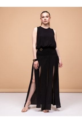 Kadın Siyah Elbise H4