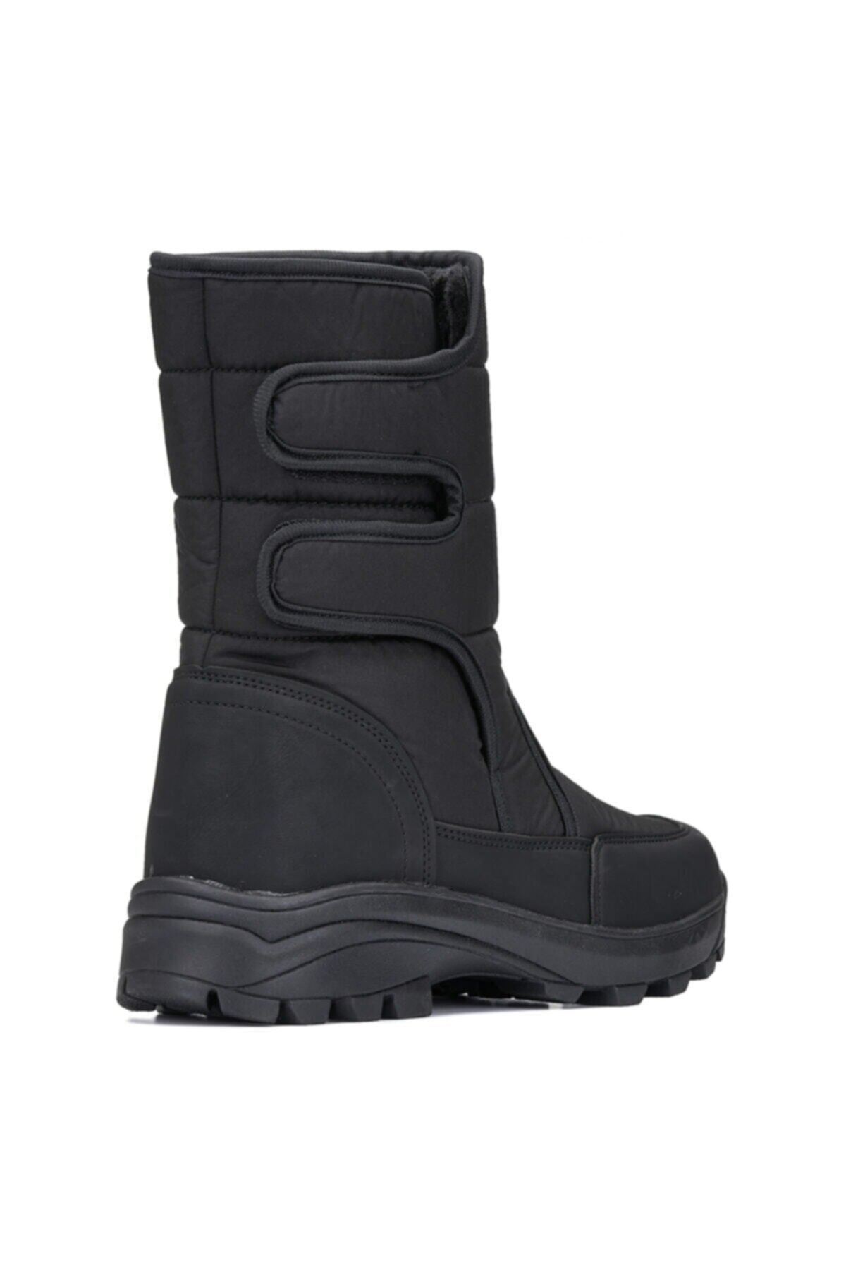 SEVER AYAKKABI  Kar Botu Siyah Kaymaz Taban Içerisi Kürklü 0801 Svr - Görsel 4