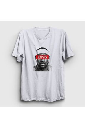 Unisex Beyaz King Lebron James Nba Basketbol T-shirt 295850tt