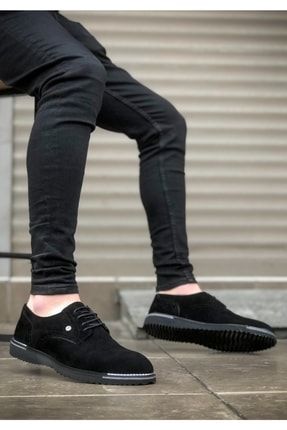 Ba0197 Bağcıklı Klasik Süet Siyah Taban Casual Erkek Ayakkabı 1412612