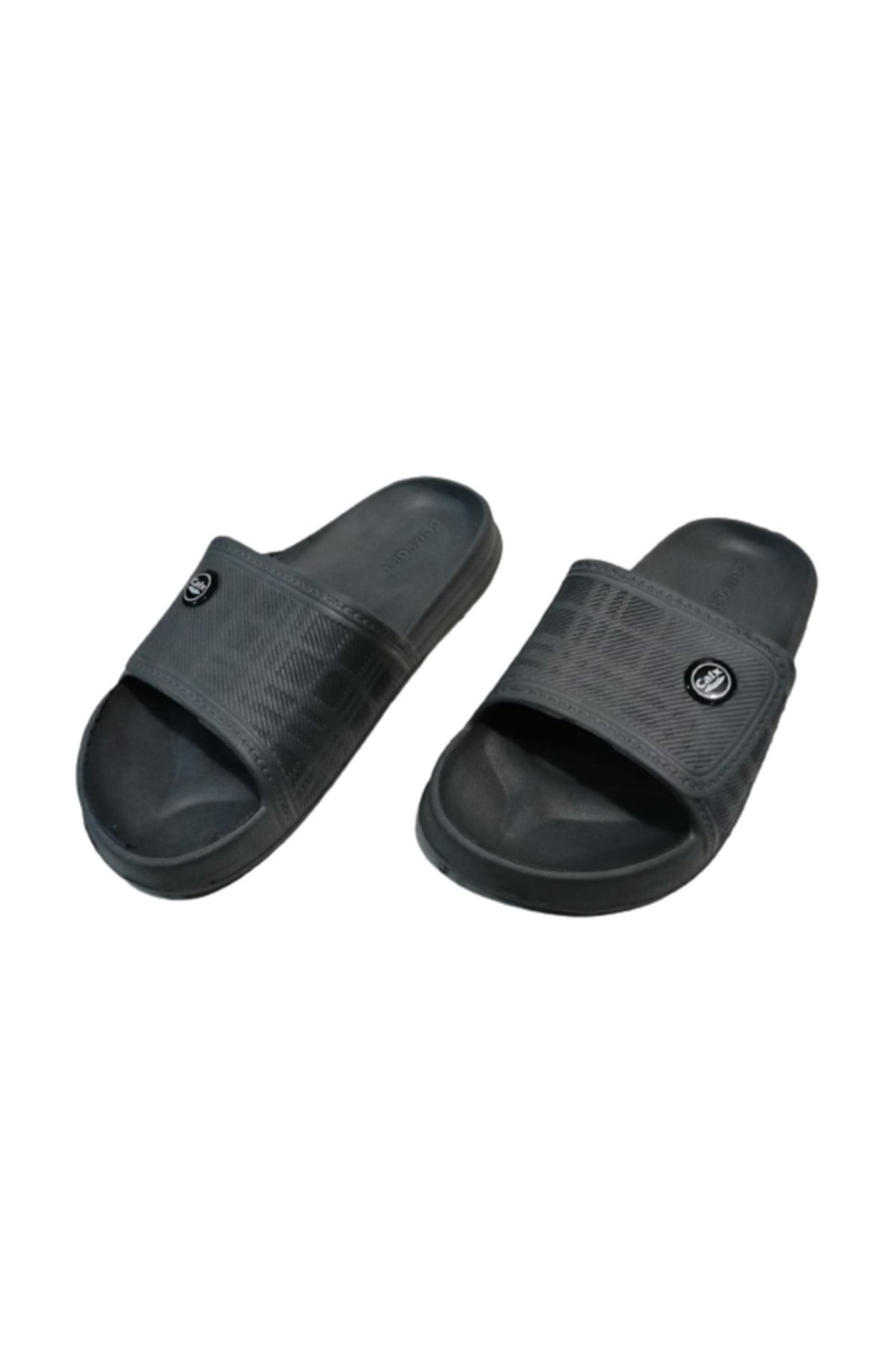 Calx-Clx034-030 Boy's Navy Blue and Smoke Daily Walking Slippers 7