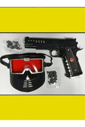 Maskeli Boncuk Atar Tabanca Oyuncak Silah Seti Maskeli BAM8022