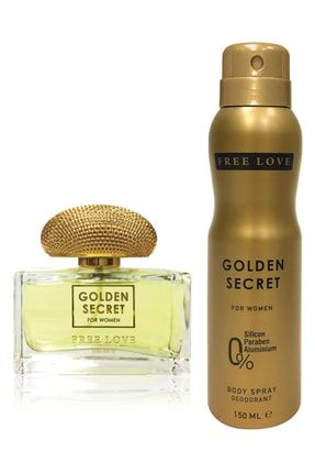 Golden Secret EDP Kadın Parfüm 100 ml ve Deodorant 150 ml FR8696601119030KOF