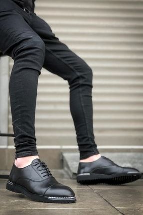 Siyah Deri Klasik Erkek Ayakkabı B197