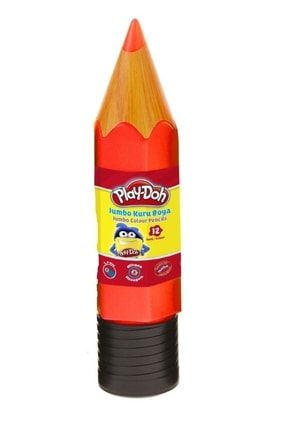 Play-doh 12 Renk Jumbo Kuruboya Plastik Tüp PRA-5697255-487770