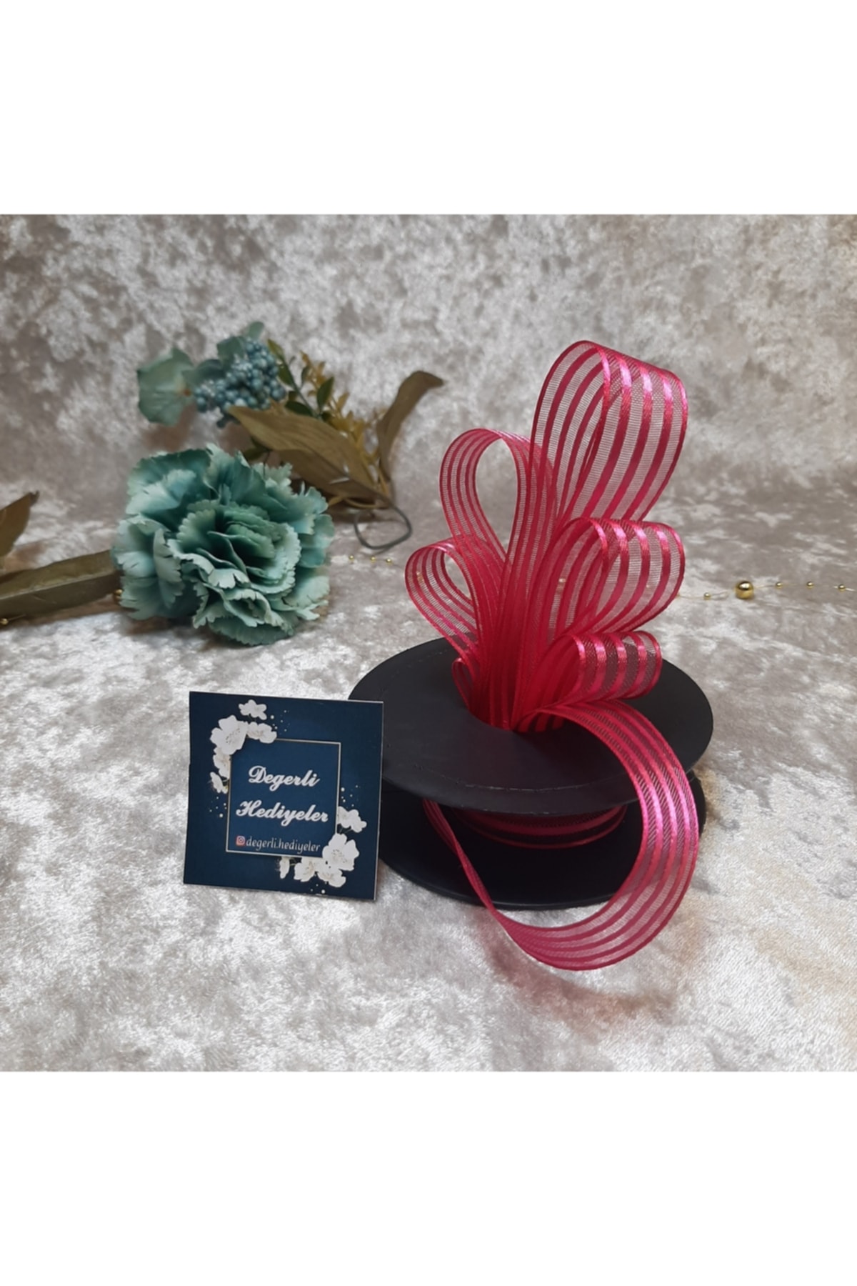 2.5 Cm Ribbon Chiffon Fuchsia Ribbon 20 Mt. – Ribbon