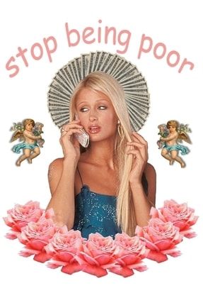 Paris Hilton 'zavallı Olmayı Durdurun' Tablo Ahşap Poster Dekoratif f8f8f8(43)MUS