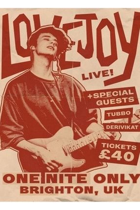 90'lar Lovejoy Konser Posteri Tablo Ahşap Poster Dekoratif f8f8f8(1924)MUS