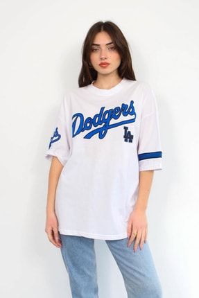 Pamuk Los Angeles Dodgers Baskılı Unisex T-shirt Tshirtb