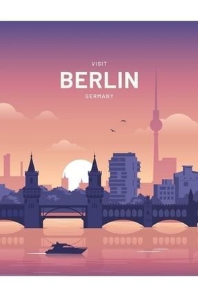Berlin Almanya Seyahat Tablo Ahşap Poster Dekoratif f8f8f8.u3(147)gezi