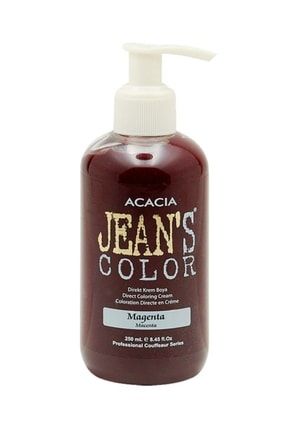 Jean's Color Magenta 250ml. Macenta Amonyaksız Balyaj Renkli Saç Boyası 11111