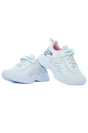 Beyaz - Hafif Günlük Erkek Çocuk Spor Yürüyüş Sneaker Ayakkabı 4254_117083