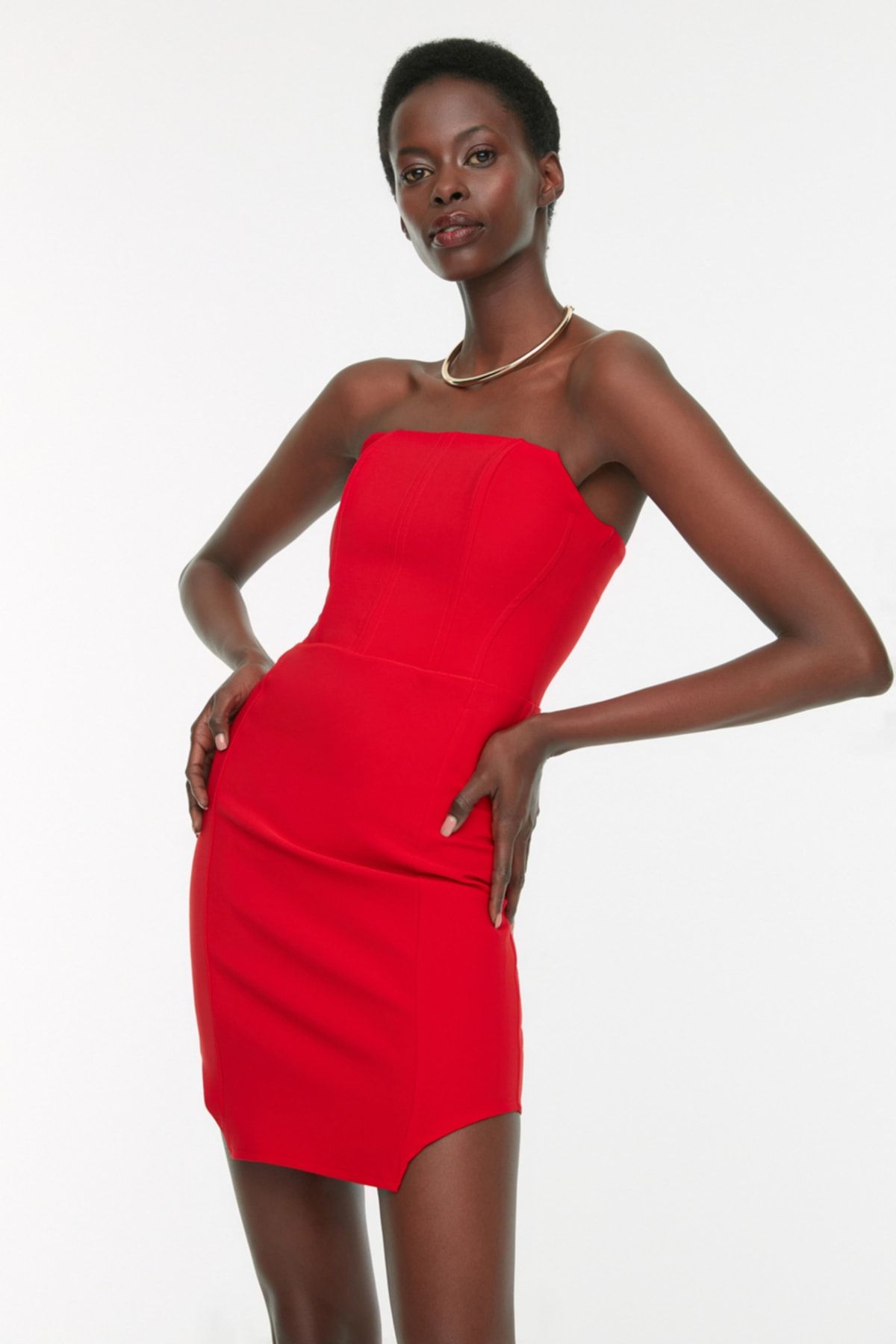 Topshop red bodycon clearance dress