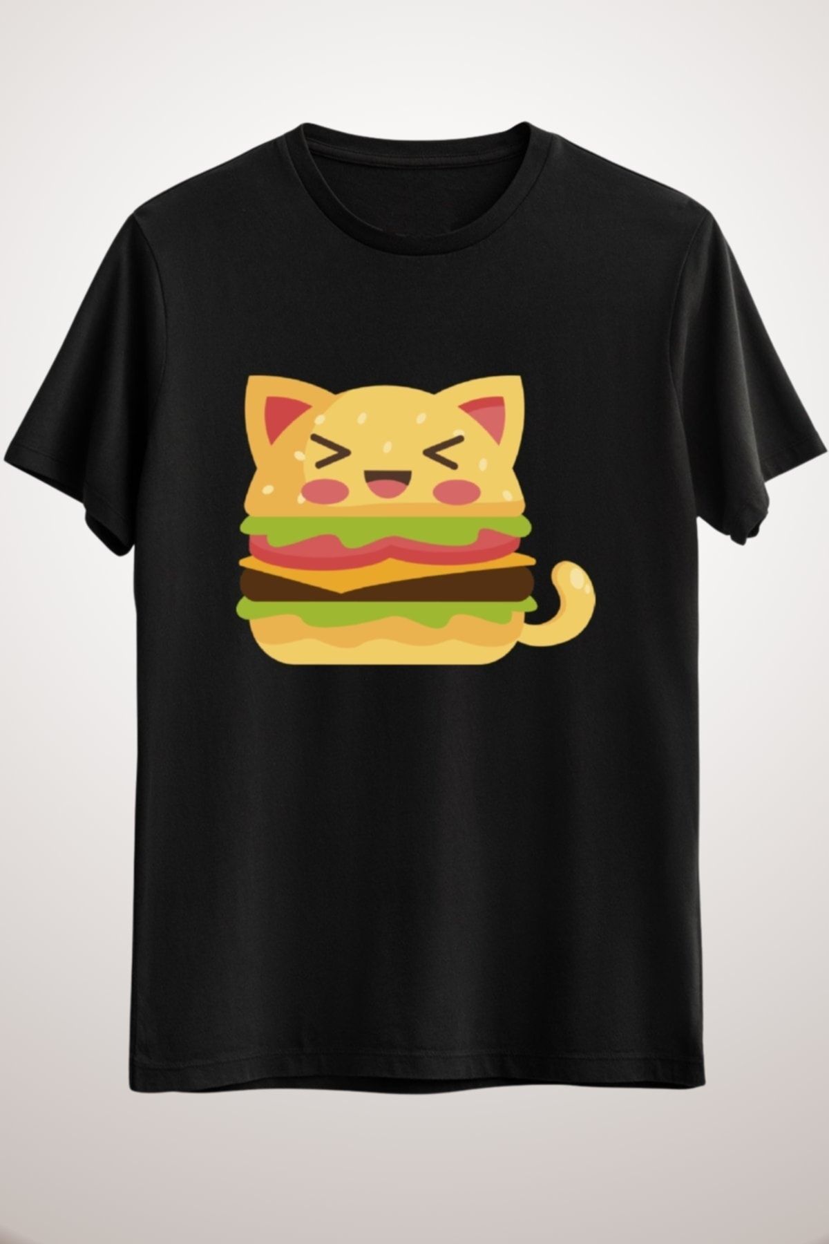 BlueNation Unisex Black Cat Cat Burger