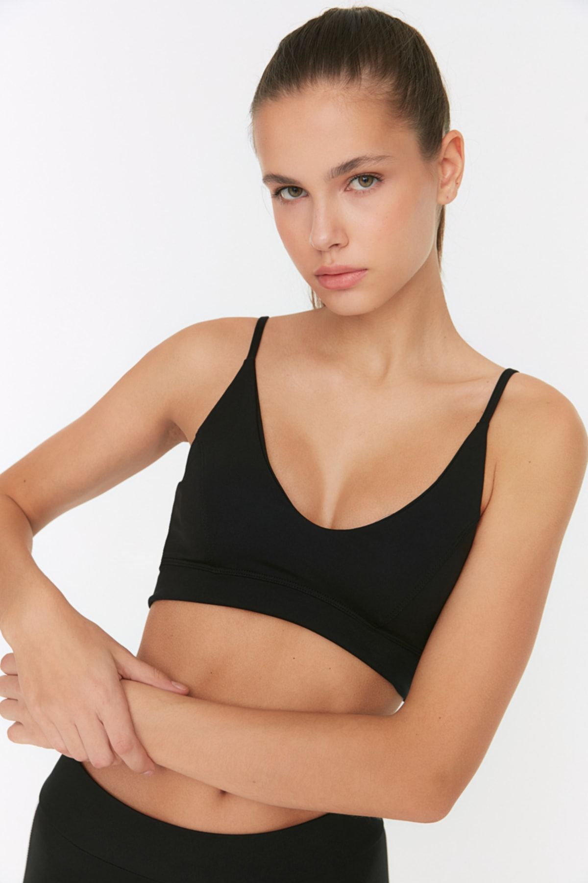 Trendyol Collection Black Seamless/Seamless Supported/Shaping Knitted Sports  Bra TWOAW23SS00019 - Trendyol
