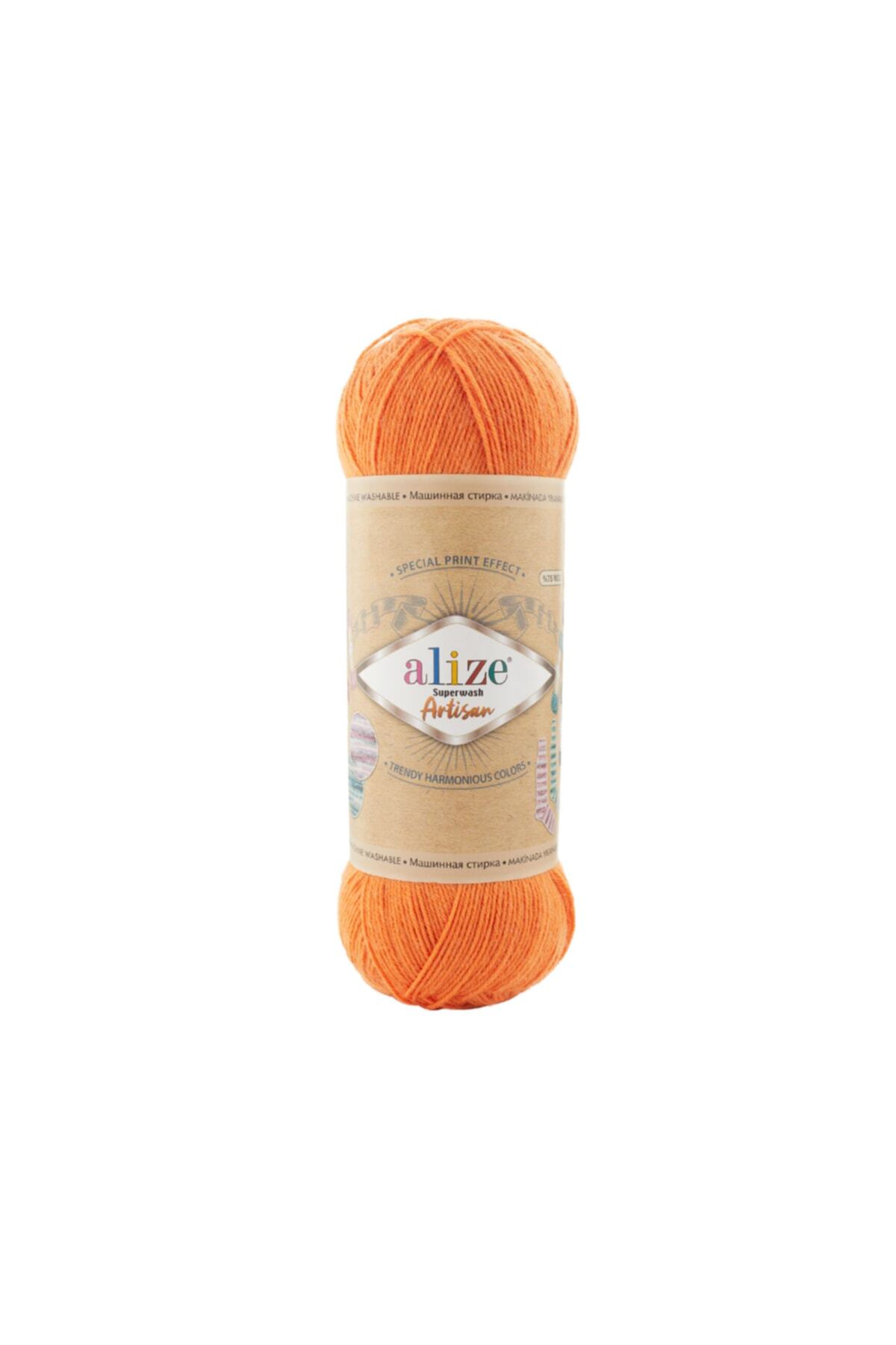 Alize Süperwash Artisan El Örgü Ipi (5 Li Paket) - 336-oraj